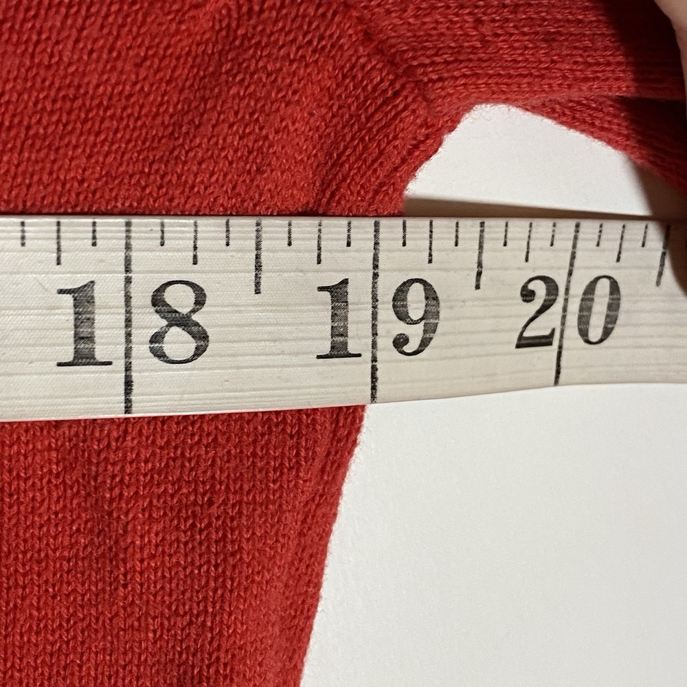 Jeanne Pierre Sweater Womens Medium Red Cowl Neck Classic Preppy Christmas Style - Picture 13 of 15